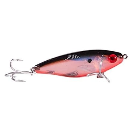 Mirrolure Mirrodine Xxl Suspending Twitchbait, 3 34, 1 Oz 3D Eyes, Black BackOrangeSilver 37MR-808